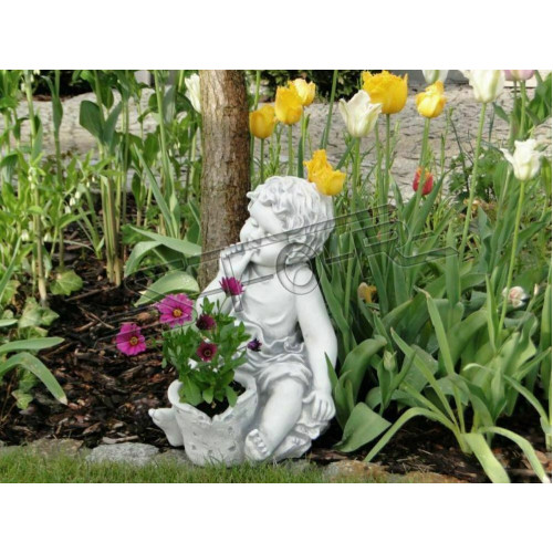 Blumenkübel Pflanz Kübel Dekoration Natur Garten Blumentöpfe Vasen Figur