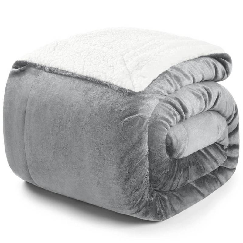Blumtal KUSCHELDECKE Grau