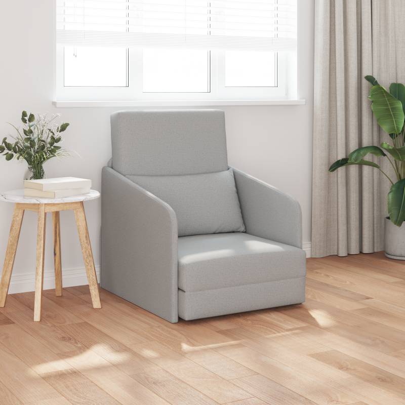 Schlafsessel 2-in-1 Wolkengrau 65x80x83 cm Stoff