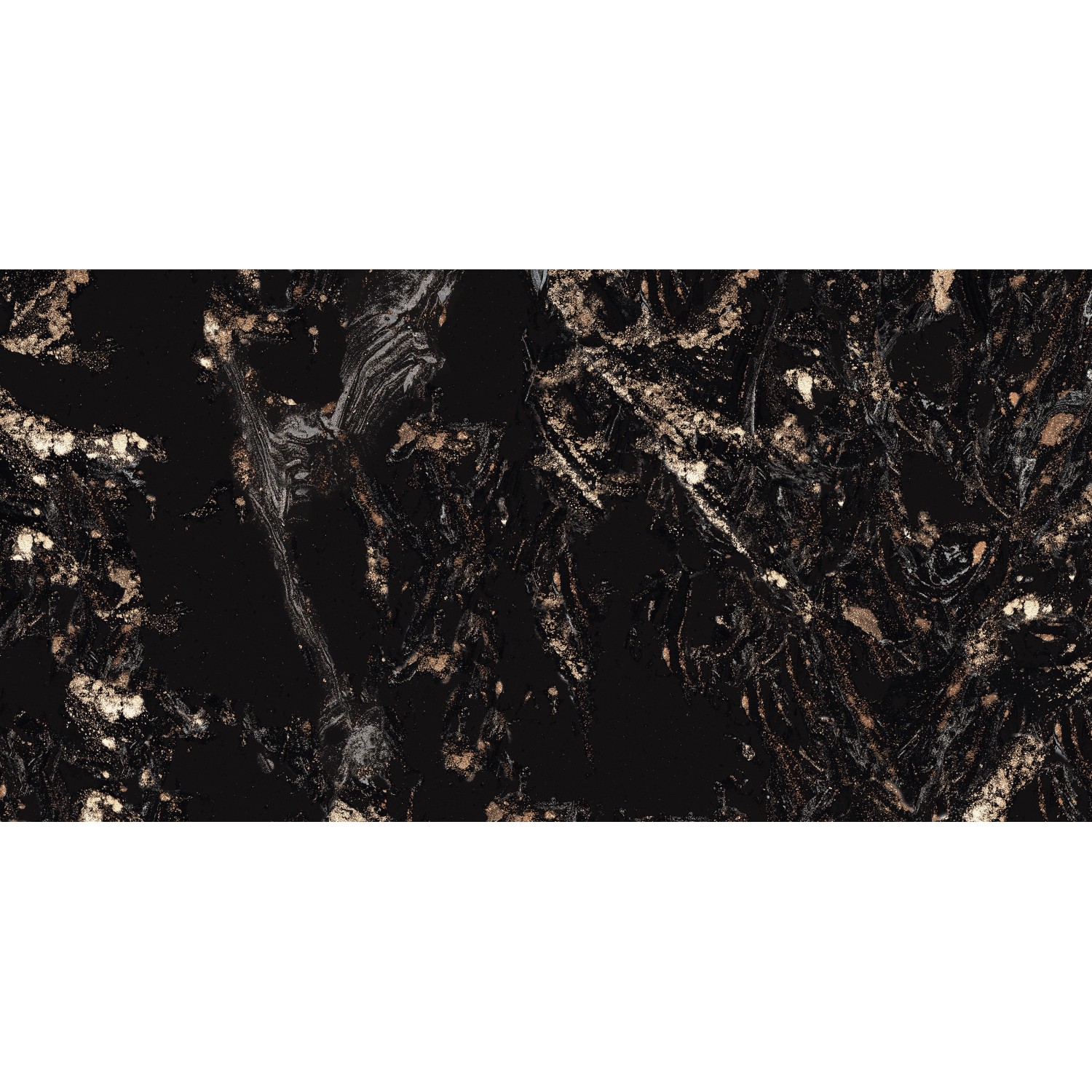 Bodenfliese Feinsteinzeug Gold Glasiert Poliert 60 cm x 120 cm