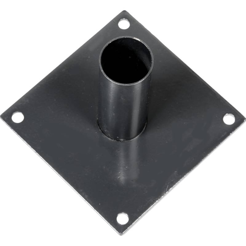 Bodenplatte für Einstabmattenzaun zu Pfosten Anthrazit Ø 60 mm 20 cm x 20 cm