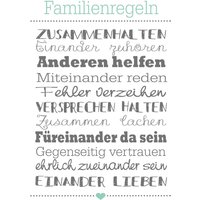 Bönninghoff Leinwandbild "Familienregeln", (1 St.) von Bönninghoff