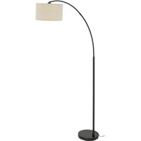 Bogenleuchte 200 cm verstellbar Stoff Metall Schwarz Beige E27 Bogenleuchte 200 cm verstellbar Stoff Metall Schwarz Beige E27 von TK Lighting