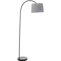 Bogenleuchte Metall Stoff 163,5 cm Schwarz Chrom E27 Modern Bogenleuchte Metall Stoff 163,5 cm Schwarz Chrom E27 Modern von Endon