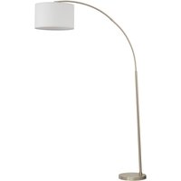 Bogenleuchte verstellbar 200 cm Stoff Metall Chrom Weiß E27 Bogenleuchte verstellbar 200 cm Stoff Metall Chrom Weiß E27 von TK Lighting