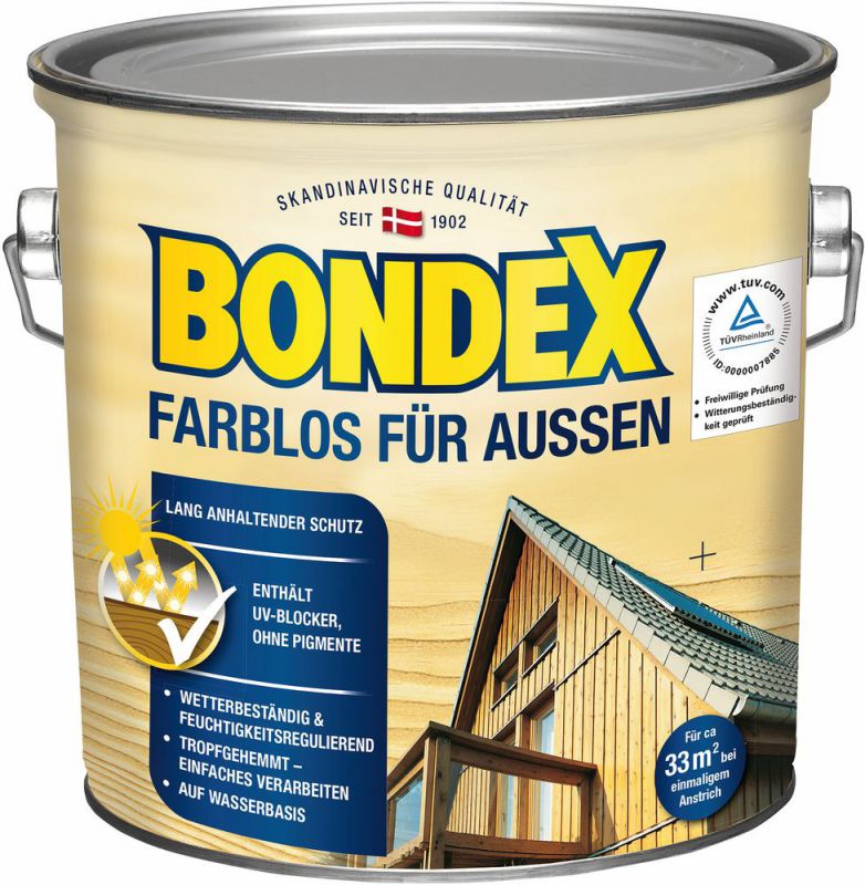Bondex Farblos für Außen Farblos 2,50 l - 330032 von Bondex