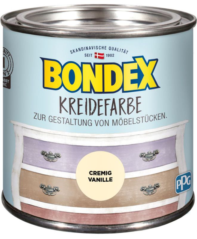 Bondex Kreidefarbe Cremig Vanille 0,5 l - 386530 von Bondex