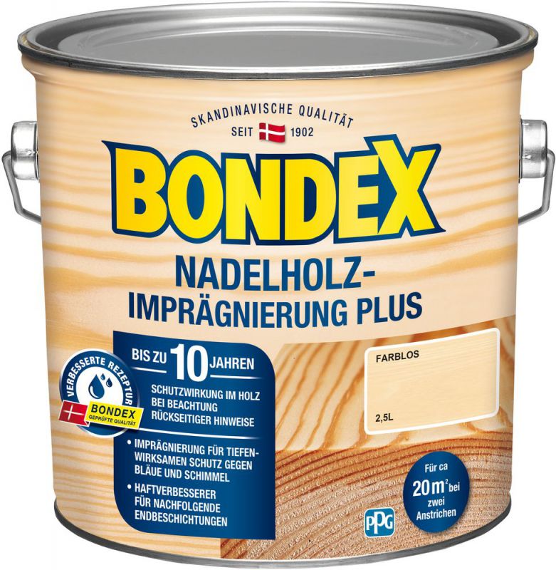 Bondex Nadelholz Imprägnierung Plus Farblos 2,50 l - 430646 von Bondex