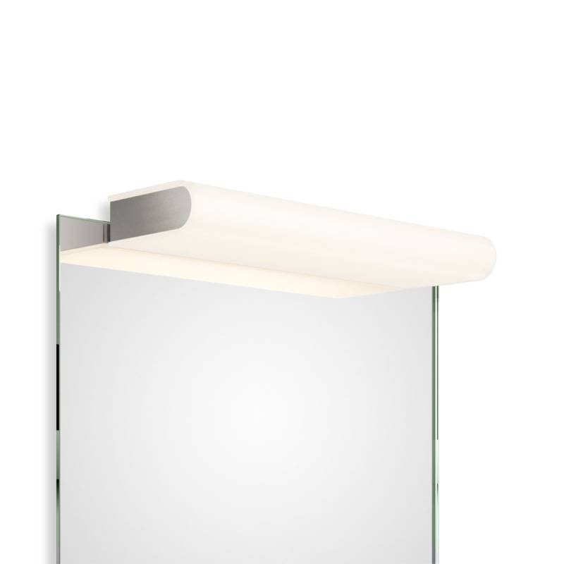 Book 1-40 LED Spiegel Aufsteckleuchte Bad, Nickel satiniert, B: 40 cm