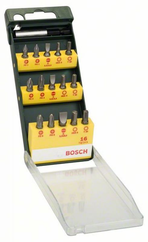 Bosch 16-teiliges Schrauberbit-Set mit magnetischen Universalhalter 2607019453 von BOSCH-Zubehör