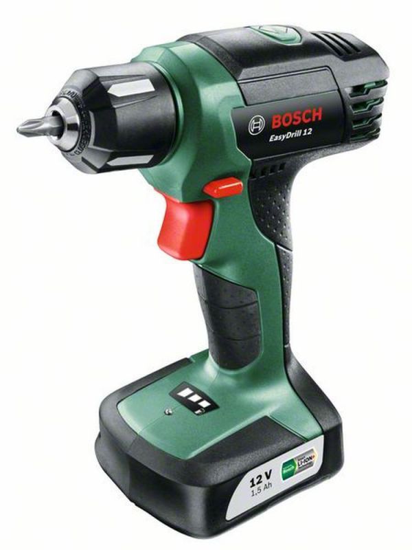 Bosch Akku-Bohrschrauber EasyDrill 12, im Softbag 06039B3000 von BOSCH grün