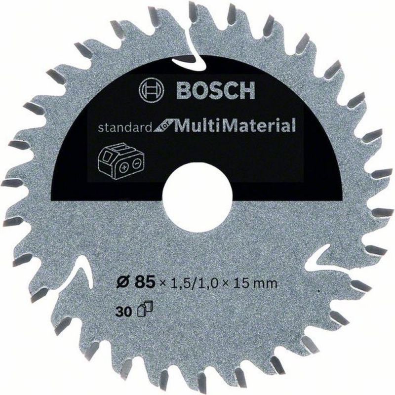 Bosch Akku-Kreissägeblatt Standard for Multimaterial, 85 x 1,5/1 x 15, 30 Zähne 2608837752 von BOSCH-Zubehör