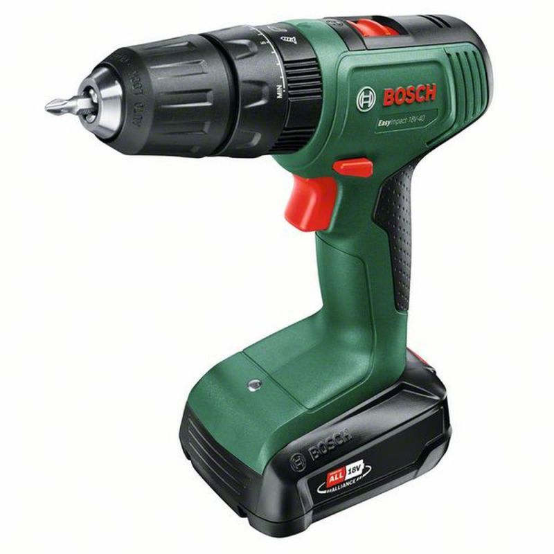 Bosch Akku-Zweigang-Schlagbohrschrauber EasyImpact 18V-40: 06039D8101 von BOSCH grün