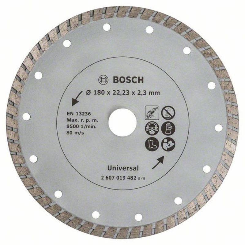 Bosch Diamanttrennscheibe Turbo, Durchmesser: 180 mm 2607019482 von BOSCH-Zubehör