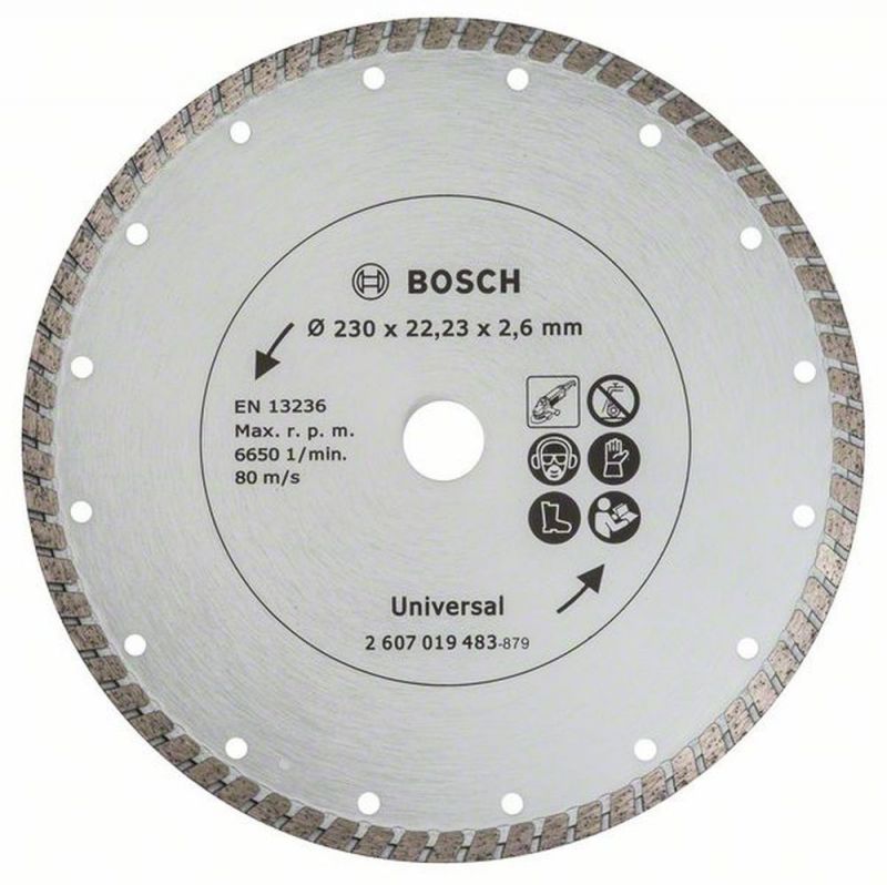 Bosch Diamanttrennscheibe Turbo, Durchmesser: 230 mm 2607019483 von BOSCH-Zubehör