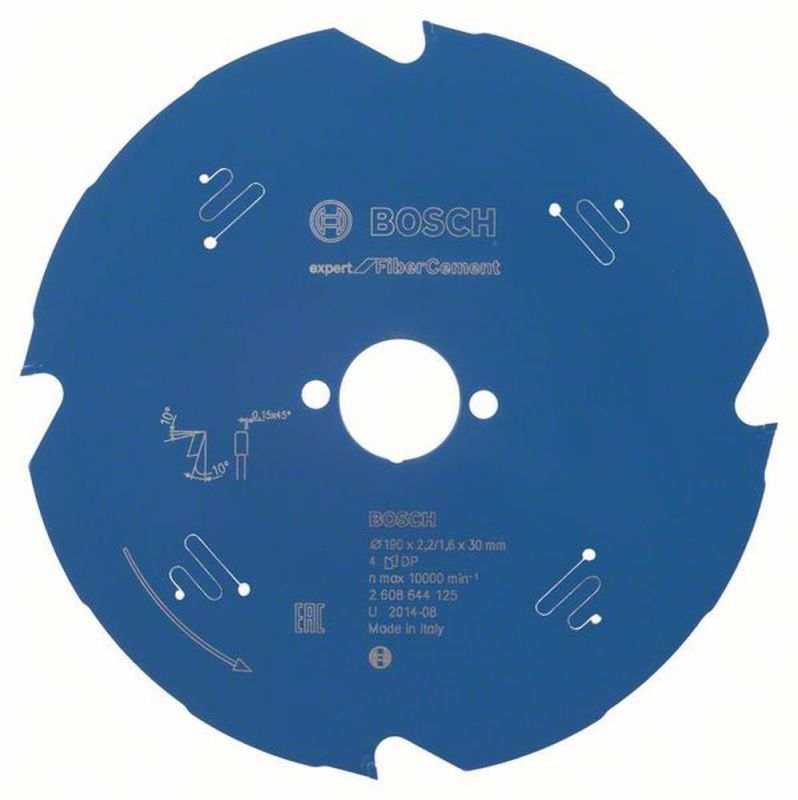 Bosch Kreissägeblatt Expert for Fibre Cement, 190 x 30 x 2,2 mm, 4 2608644125 von BOSCH-Zubehör