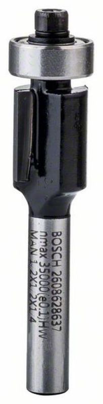 Bosch Laminat-Bündigfräser, 1/4", D1 12,7 mm, L 12,7 mm, G 56 mm 2608628637 von BOSCH-Zubehör