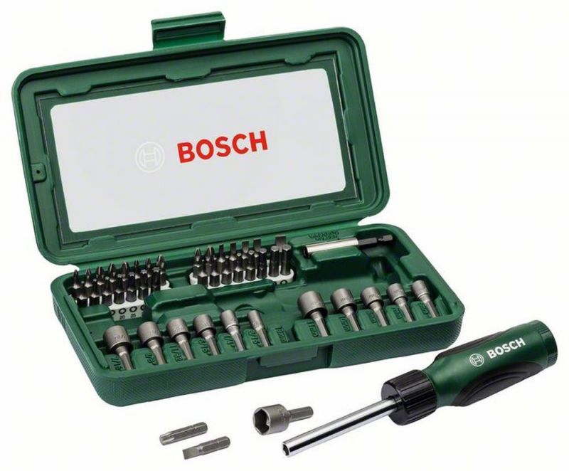 Bosch Schraubendreher-Set, 46-teilig, mit Bit Garage im Handgriff 2607019504 von BOSCH-Zubehör