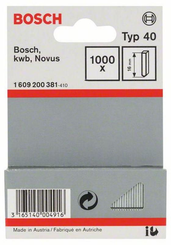 Bosch Stift Typ 40, 16 mm 1609200381 von BOSCH-Zubehör