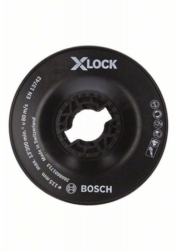 Bosch X-LOCK Stützteller, hart, 115 mm 2608601713 von BOSCH-Zubehör