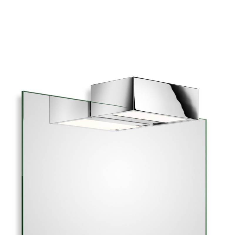 Box 1-15 N LED Spiegel Aufsteckleuchte Bad, Chrom, B: 15 cm, Warmweiß 3000K