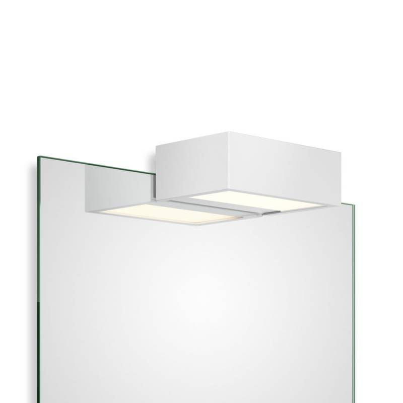 Box 1-15 N LED Spiegel Aufsteckleuchte Bad, Weiß matt, B: 15 cm, Extra-Warmweiß 2700K