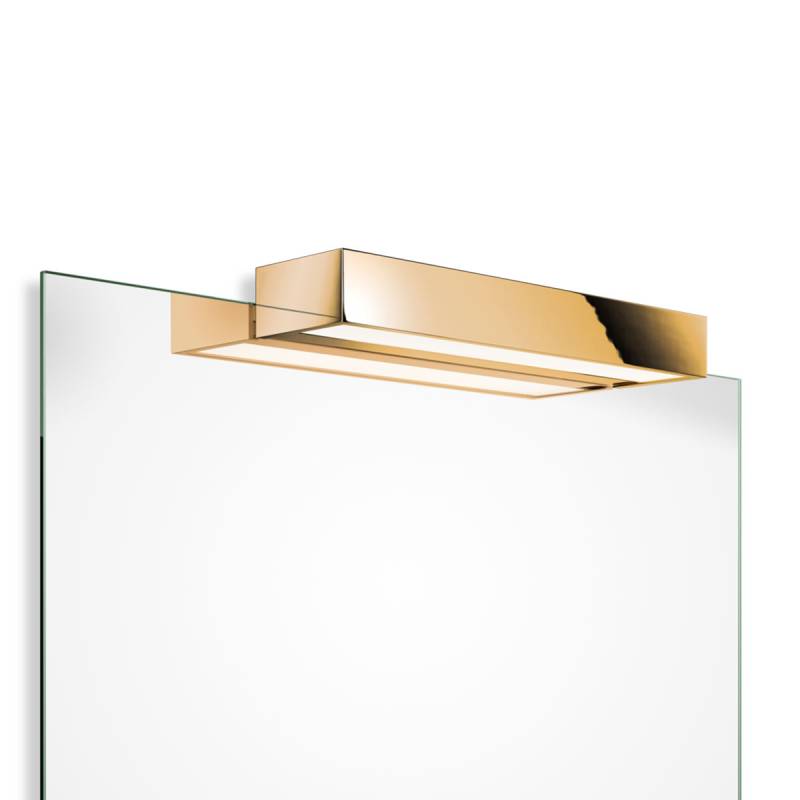 Box 1-40 N LED Spiegel Aufsteckleuchte Bad, Gold, B: 40 cm, Extra-Warmweiß 2700K