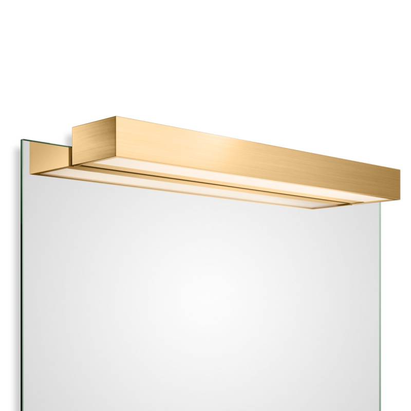 Box 1-60 N LED Spiegel Aufsteckleuchte Bad, Gold matt, B: 60 cm, Warmweiß 3000K