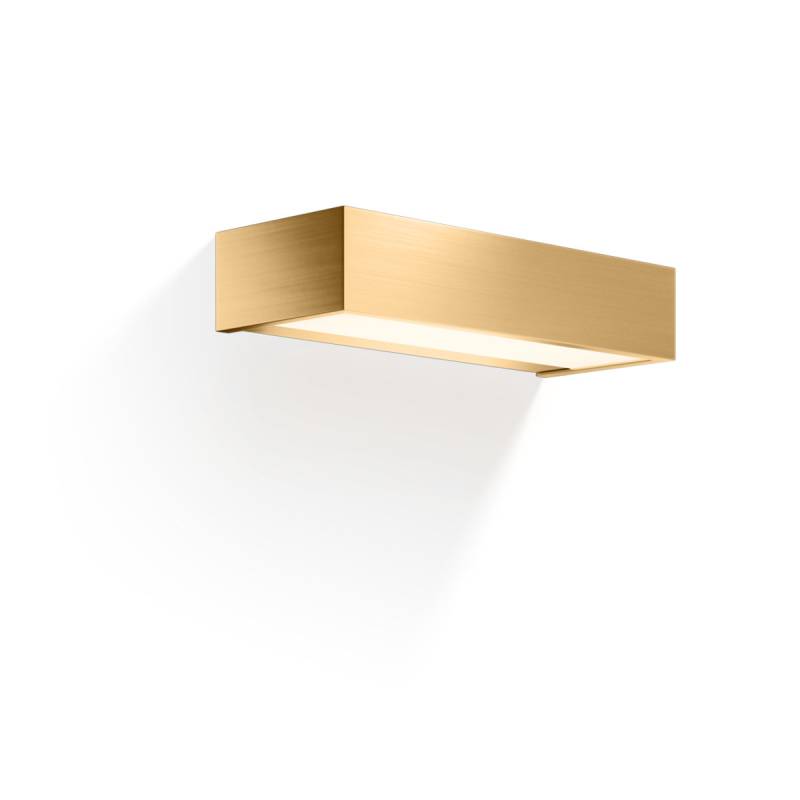Box 25 N LED Wandleuchte Bad, Gold matt, B: 25 cm, Extra-Warmweiß 2700K