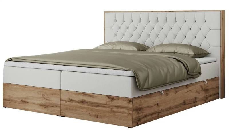 Boxbett mit Bettkasten  ¦ weiß ¦ Maße (cm): B: 168 H: 115 Betten > Boxspringbetten - Möbel Kraft
