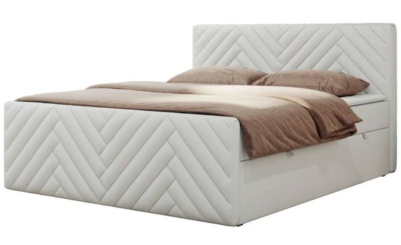 Boxbett mit Bettkasten  ¦ weiß ¦ Maße (cm): B: 181 H: 110 Betten > Boxspringbetten - Möbel Kraft