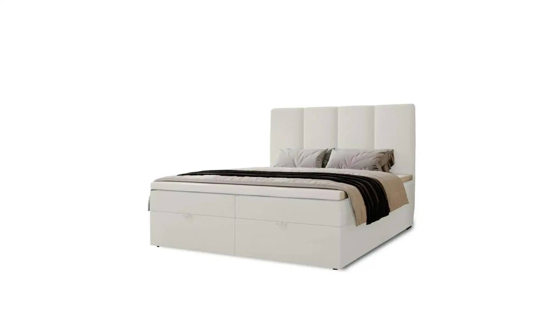 Boxbett mit Stauraum   ¦ weiß ¦ Maße (cm): H: 110 Betten > Boxspringbetten - Möbel Kraft