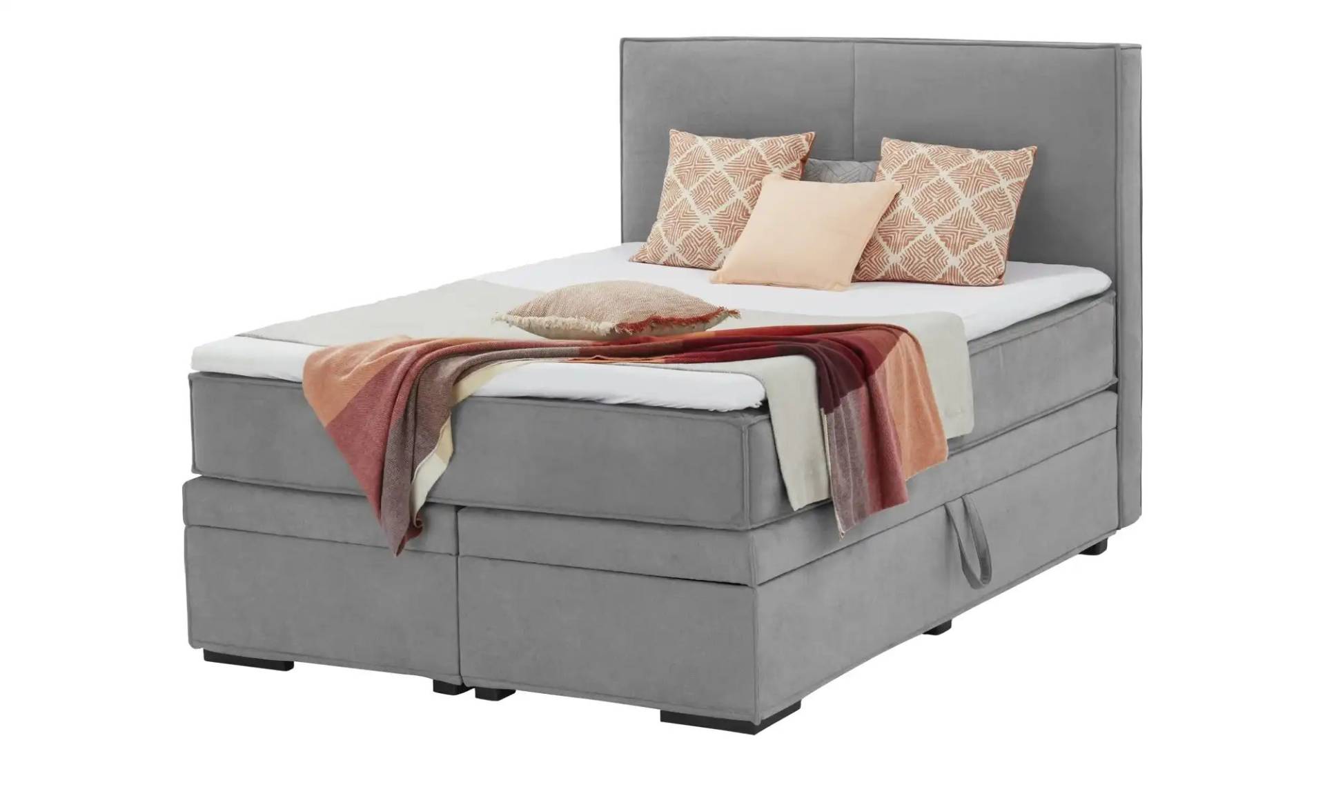 Boxi Boxspringbett mit Bettkasten  ¦ grau ¦ Maße (cm): B: 140 H: 125 Betten > Boxspringbetten - Möbel Kraft