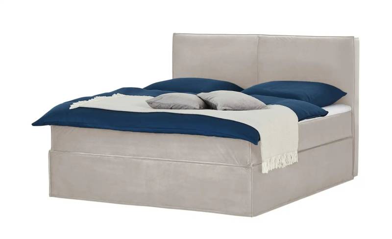 Boxi Boxspringbett mit trendigem Keder Boxi ¦ beige ¦ Maße (cm): B: 180 H: 125 Betten > Boxspringbetten > Boxspringbetten 180x200 - Höffner