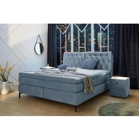 Boxspringbett 180x200 inkl. Topper und Bettkasten Chelsea Max von Jockenhöfer / Hellblau