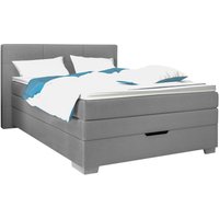 Boxspringbett Anika grau Liegefläche B/L: ca. 140x200 cm von XXXL