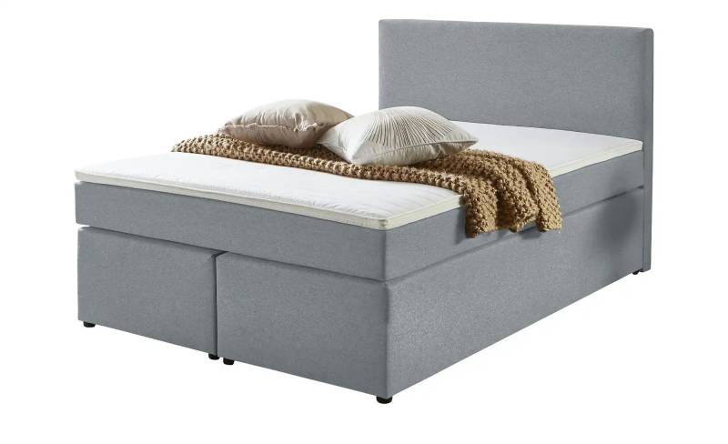 Boxspringbett  Ashbourne ¦ silber ¦ Maße (cm): B: 160 H: 105 Betten > Boxspringbetten > Boxspringbetten 160x200 - Höffner