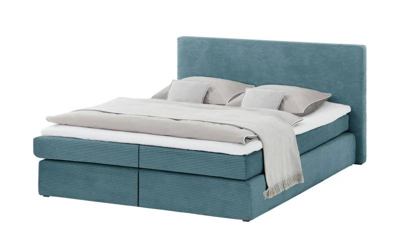 smart Boxspringbett  Basic ¦ türkis/petrol ¦ Maße (cm): B: 193 H: 97 T: 211 Betten > Boxspringbetten > Boxspringbetten 180x200 - Höffner