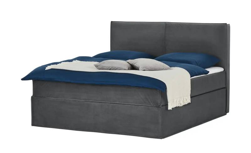 Boxi Boxspringbett 180 x 200 cm mit trendigem Keder Boxi Urban ¦ grau ¦ Maße (cm): B: 180 H: 125 Betten > Boxspringbetten > Boxspringbetten 180x200 - Höffner