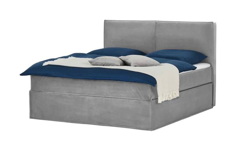 Boxi Boxspringbett 180 x 200 cm mit trendigem Keder Boxi Urban ¦ grau ¦ Maße (cm): B: 180 H: 125 Betten > Boxspringbetten > Boxspringbetten 180x200 - Höffner