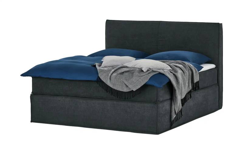 Boxi Boxspringbett 180 x 200 cm mit trendigem Keder Boxi Urban ¦ grau ¦ Maße (cm): B: 180 H: 125 Betten > Boxspringbetten > Boxspringbetten 180x200 - Höffner