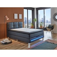 Boxbett Catania schwarz Kunstleder von XXXL