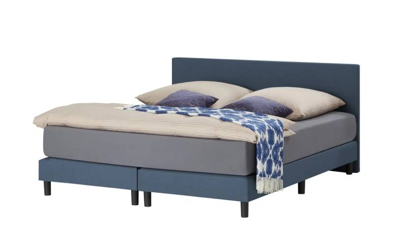 Boxspringbett  Cisano ¦ blau ¦ Maße (cm): B: 140 H: 91 Betten > Einzelbetten - Höffner