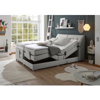 ED EXCITING DESIGN Boxspringbett "Concord", inkl. Motor, Stauraum im Kopfteil und Topper von Ed Exciting Design