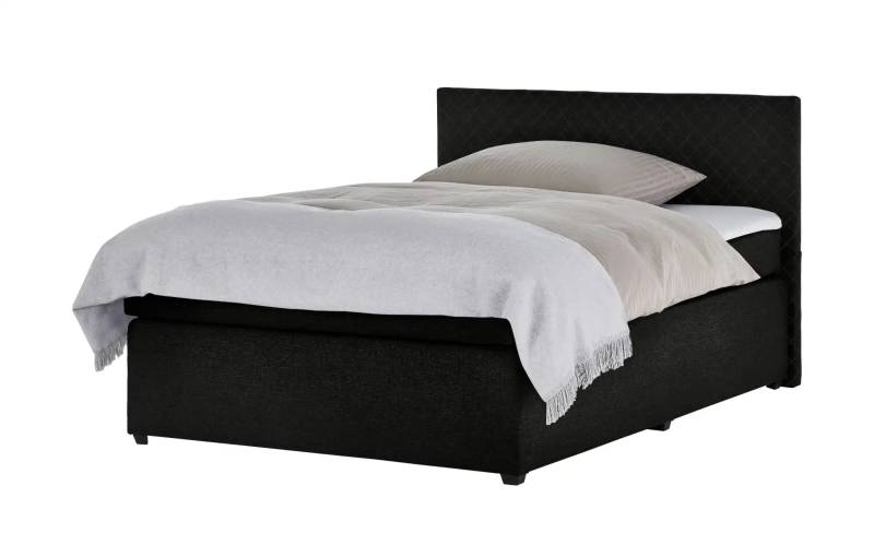 Boxspringbett  Countess ¦ schwarz ¦ Maße (cm): B: 147 H: 104 Betten > Einzelbetten - Höffner