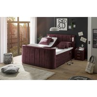ED EXCITING DESIGN Boxspringbett "Dallas" mit Motorverstellung, inkl. Topper, LED-Beleuchtung und motorisierter TV-Halterung (bis 40 Zoll) von Ed Exciting Design