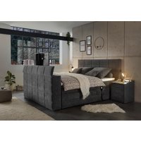 ED EXCITING DESIGN Boxspringbett "Denver", inkl. Motorverstellung, Duo-Matratze, Topper, und motorisierter TV-Halterung bis 40 Zoll von Ed Exciting Design