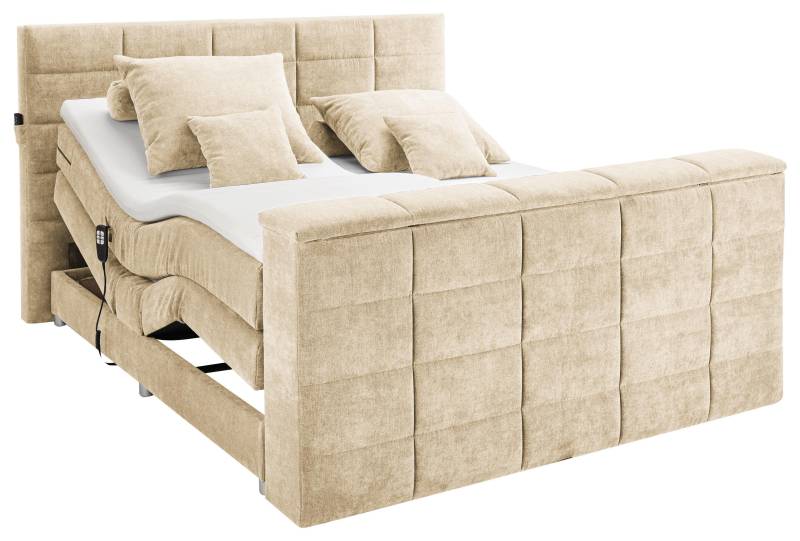 Boxspringbett Denver Sand ca. 180x200 cm mit Topper Boxspringbett Denver Sand ca. 180x200 cm mit Topper