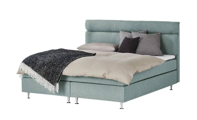 Boxspringbett  Fero  ¦ türkis/petrol ¦ Maße (cm): B: 211 H: 105,5 Betten > Boxspringbetten > Boxspringbetten 200x200 - Höffner