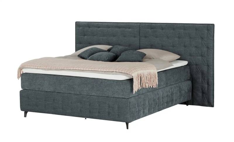 Kings and Queens Boxspringbett  Fjell ¦ türkis/petrol ¦ Maße (cm): B: 240 H: 130 Betten > Boxspringbetten > Boxspringbetten 160x200 - Höffner